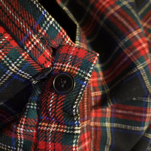 Vtg Pendleton Wool Black Stewart Tartan Skirt - Picture 9 of 9